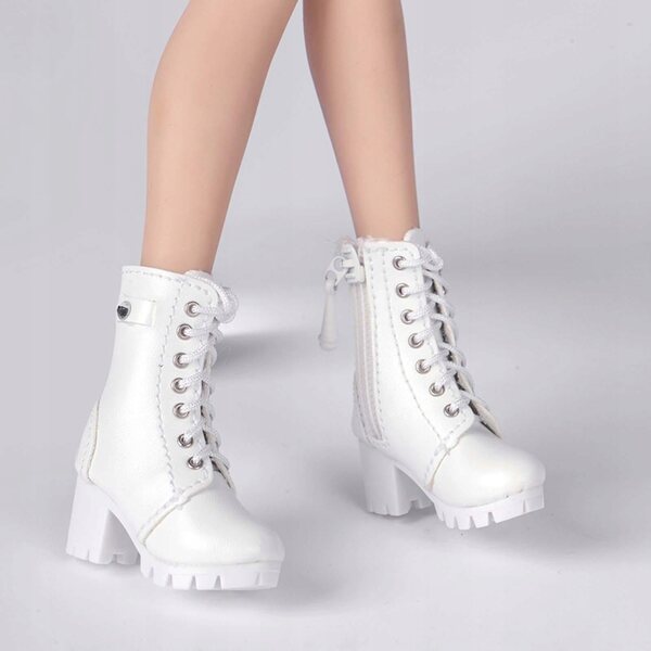 Scarpe con Tacco per Figure 12 Pollici in Scala 1/6 - Modello Bianco