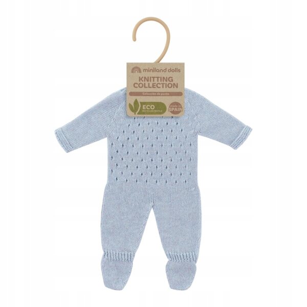 Miniland Pigiama in Tessuto per Bambola 38 cm Eco Friendly Beige
