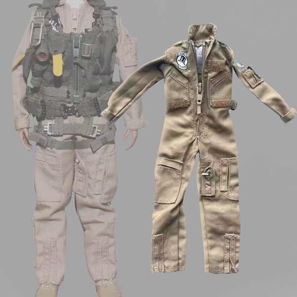 Uniforme Aviazione 1/6 per Action Figure Femminile - Abbigliamento Cosplay Elegante