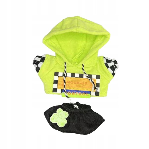 Handgefertigte Kleidung für 15–17 cm große Puppen: 2 Teile Sweatshirt und Hose