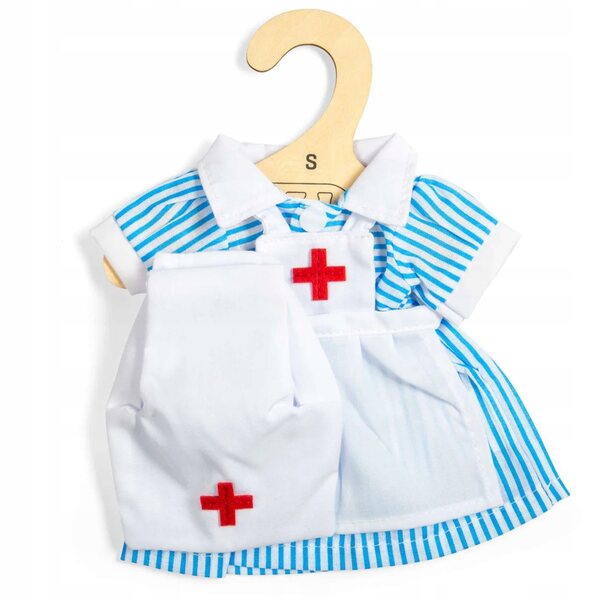 Bigjigs Krankenschwester-Outfit für eine 25-cm-Puppe – Outfit für eine Puppe der Größe S