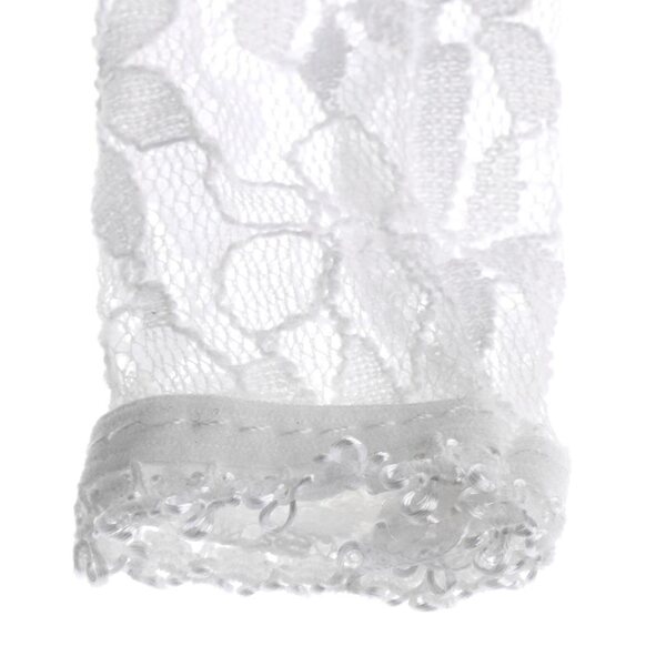 Calze in pizzo per bambole BJD 1/3, eleganti sopra il ginocchio, bianche