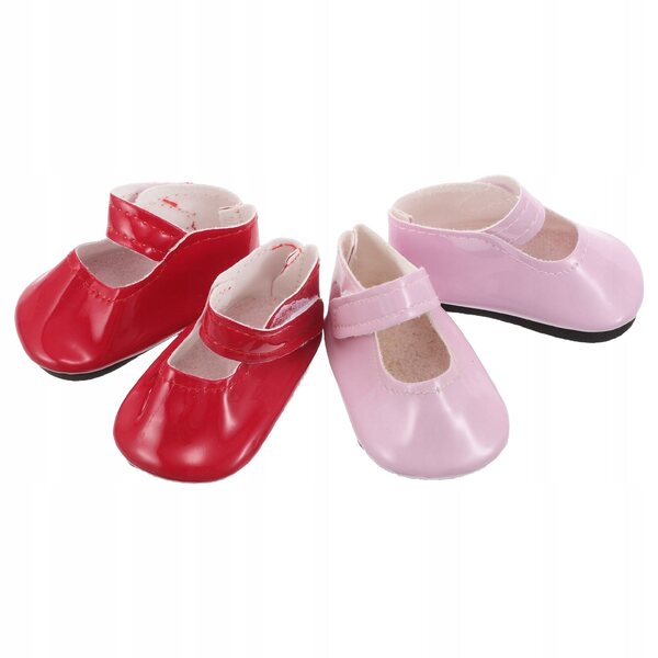 Mini Scarpe per Bambole in Pelle Sintetica, Set 4 Pezzi, Adatte a Bambole 18 pollici