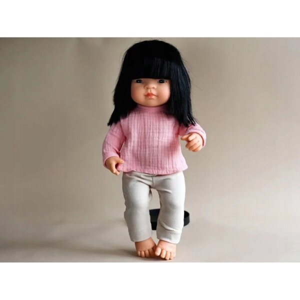 Lillitoy Set Leggings e Bluzza in Mussola per Bambole Miniland 38 cm