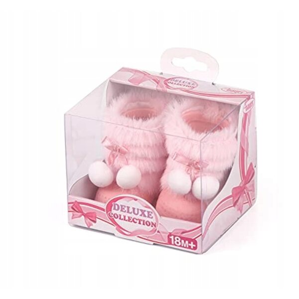 Bayer Design Winterschuhe für Puppen 33-42 cm mit Pompon und Kunstfell
