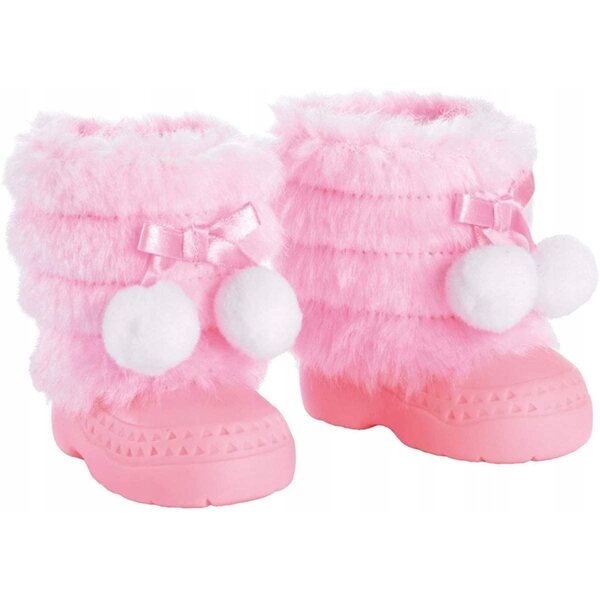 Bayer Design Winterschuhe für Puppen 33-42 cm mit Pompon und Kunstfell