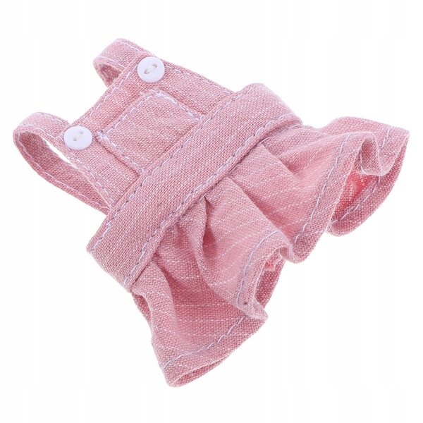 Spodniczka per bambole e peluche rosa, morbida e facile da pulire, taglia 12 cm