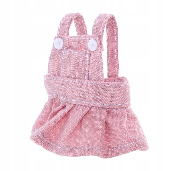 Spodniczka per bambole e peluche rosa, morbida e facile da pulire, taglia 12 cm