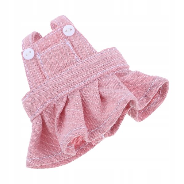 Spodniczka per bambole e peluche rosa, morbida e facile da pulire, taglia 12 cm