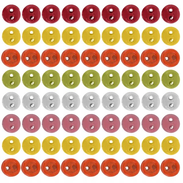 100 kreative Knöpfe für Kleidung und Puppen – verschiedene Farben und elegantes Design