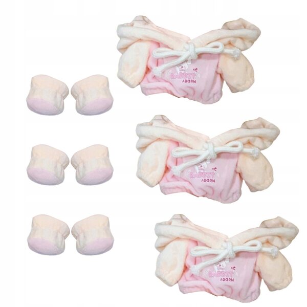 Set 3 Pullover in Cotone per Bambole 20 cm con Scarpe - Gioco Educativo Moda