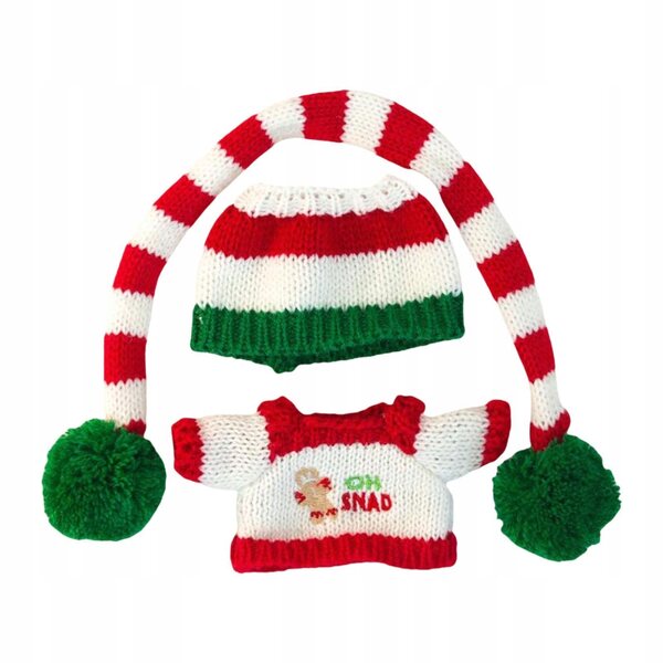 Plüschkleidung für Mütze, Pullover, Schal, Cosplay-Puppen, 15–17 cm