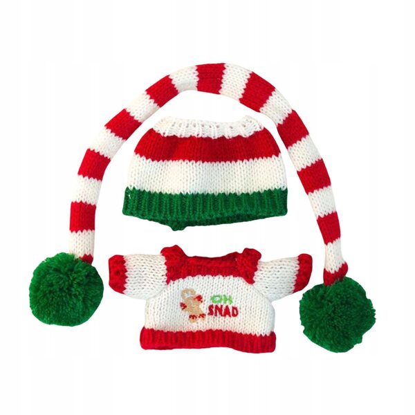 Plüschkleidung für Mütze, Pullover, Schal, Cosplay-Puppen, 15–17 cm