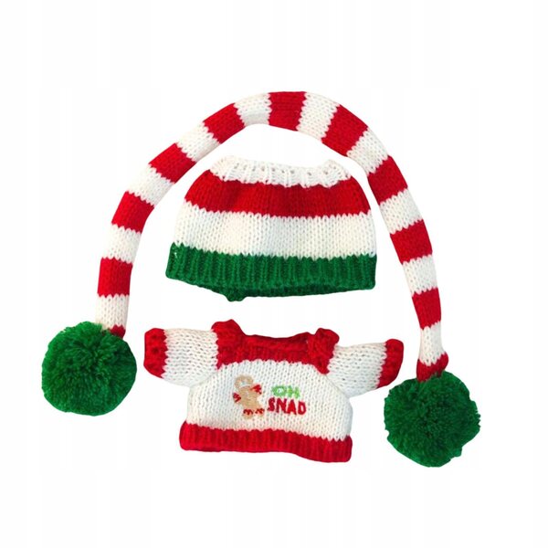 Plüschkleidung für Mütze, Pullover, Schal, Cosplay-Puppen, 15–17 cm