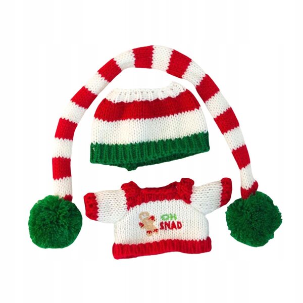 Plüschkleidung für Mütze, Pullover, Schal, Cosplay-Puppen, 15–17 cm