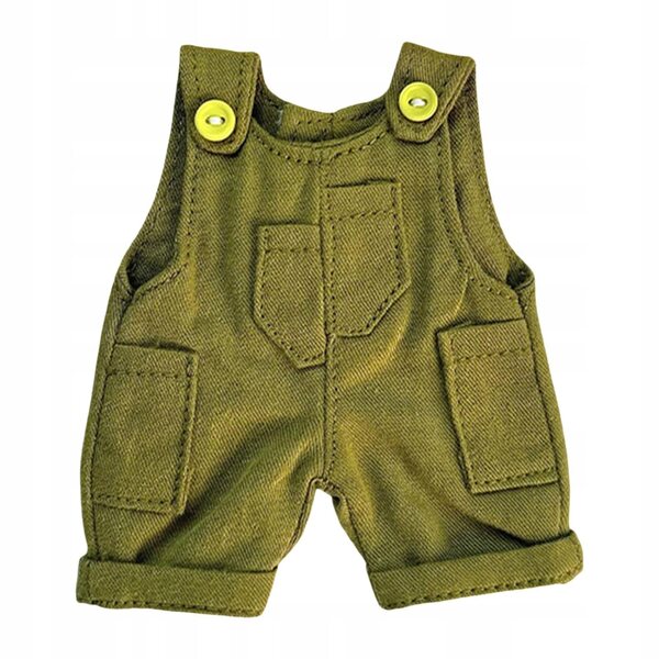 Kombinezon morbido verde per bambole da 10 a 15 cm, accessorio moda per bambine
