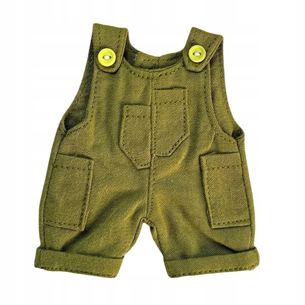 Kombinezon morbido verde per bambole da 10 a 15 cm, accessorio moda per bambine