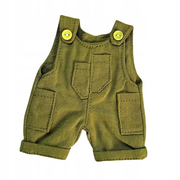 Kombinezon morbido verde per bambole da 10 a 15 cm, accessorio moda per bambine