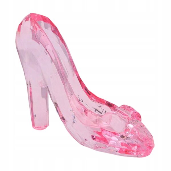 Princess High Heels Moda Mini Scarpe Rosa in Acrilico per Decorazione Elegante