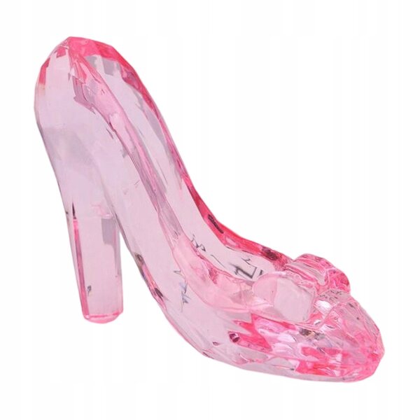 Princess High Heels Moda Mini Scarpe Rosa in Acrilico per Decorazione Elegante
