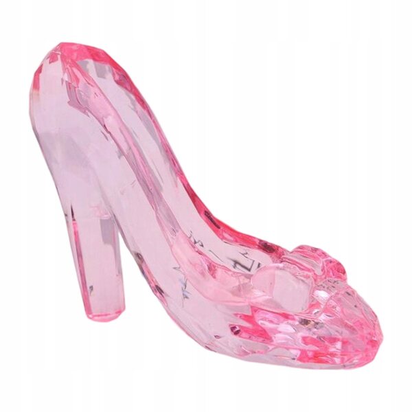 Princess High Heels Moda Mini Scarpe Rosa in Acrilico per Decorazione Elegante
