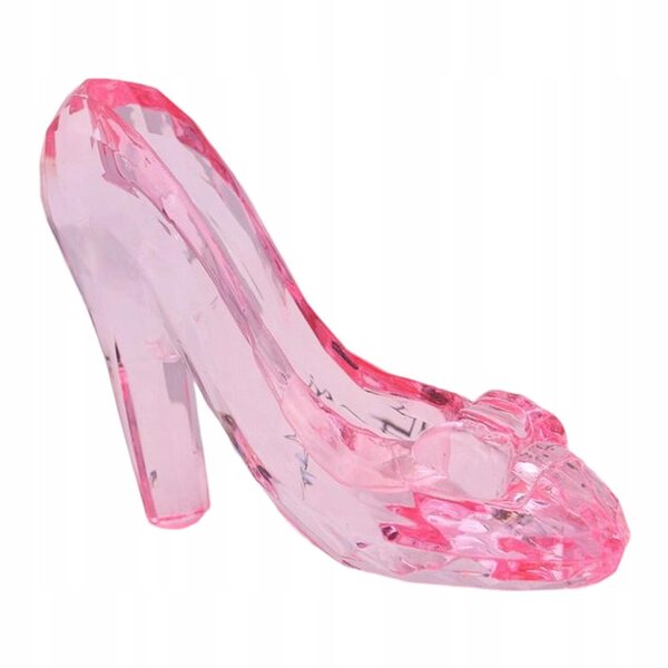 Princess High Heels Moda Mini Scarpe Rosa in Acrilico per Decorazione Elegante