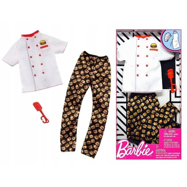 Barbie Ken Career Kitchen Kleidung für Kinder ab 3 Jahren aus CE-Stoff