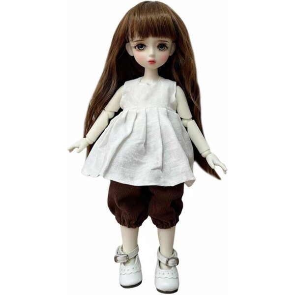 Qianly Vestito Estivo per Bambola BJD 30 cm, Facile da Indossare e Resistente