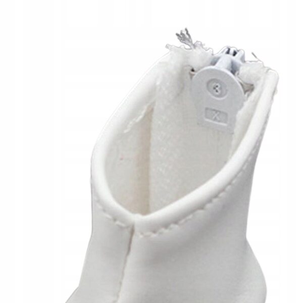 2 Paar handgefertigte weiße Schuhe für 1:6 Puppen-Modeaccessoires