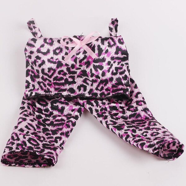 Kleidungsset mit Panther-Print für 18-Zoll-Modepuppen