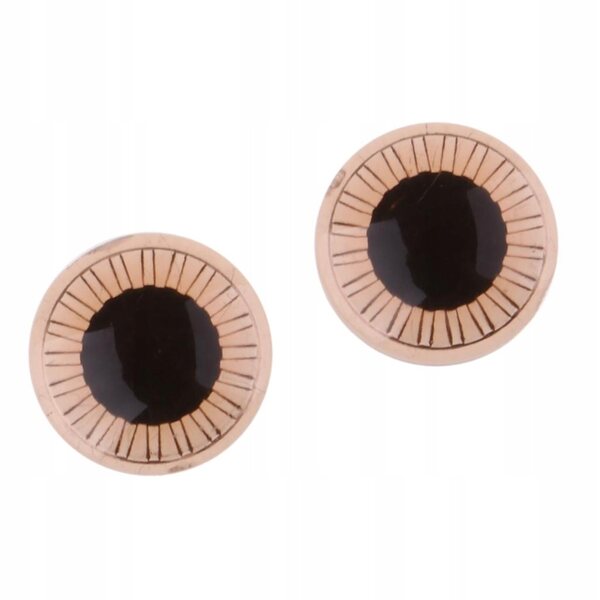 Coppia di occhi in plastica 9mm per bambole Middie Blythe colore caffè