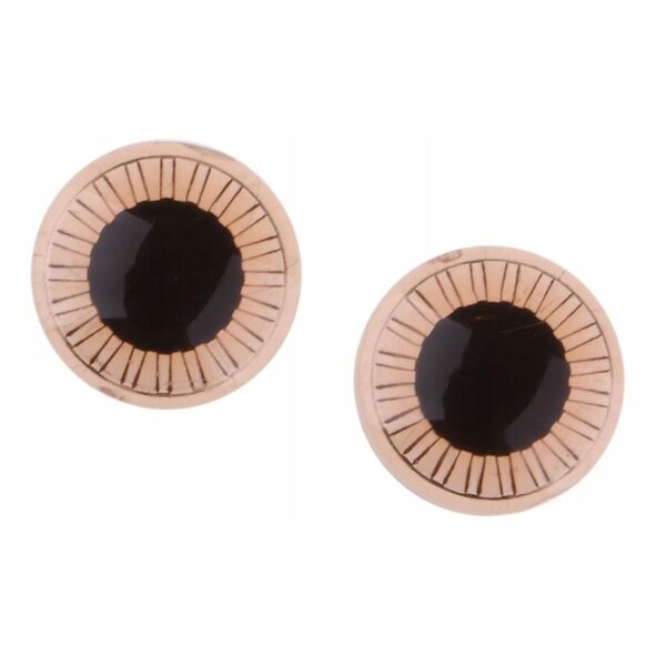 Coppia di occhi in plastica 9mm per bambole Middie Blythe colore caffè