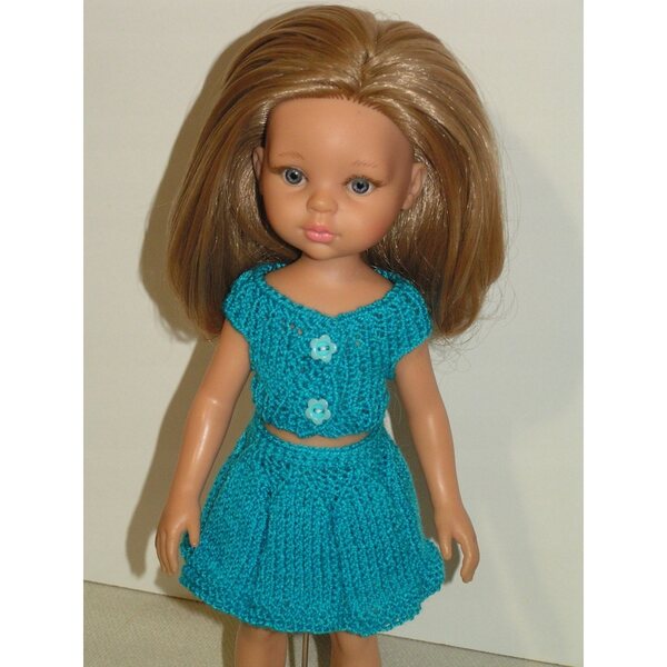 Handgefertigte Kleidung für Paola Reina 32 cm Puppe - Buntes Outfit