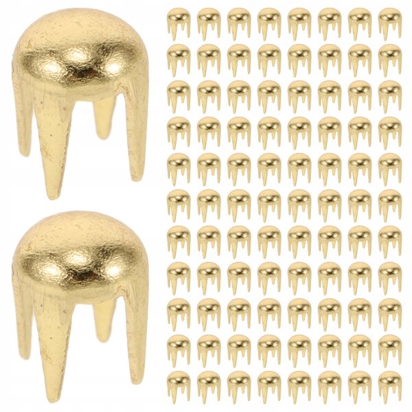 Mini Niti Pazurowe in Metallo Oro per Progetti DIY di Abbigliamento e Accessori