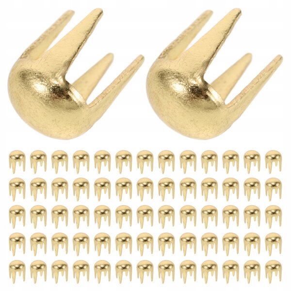 Mini Niti Pazurowe in Metallo Oro per Progetti DIY di Abbigliamento e Accessori