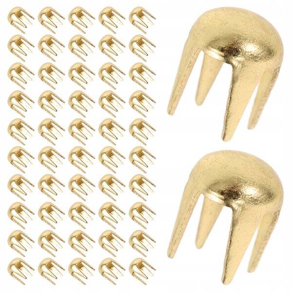 Mini Niti Pazurowe in Metallo Oro per Progetti DIY di Abbigliamento e Accessori