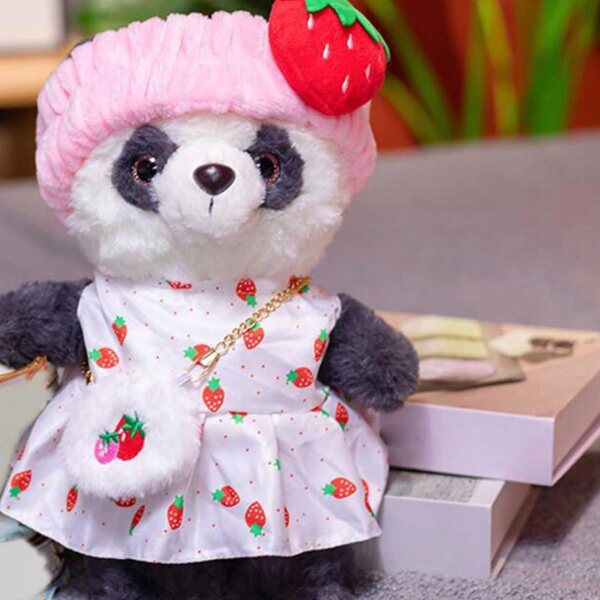 Plüschkleidung für 25–30 cm große Puppen mit farbenfrohen Kostümen und Accessoires