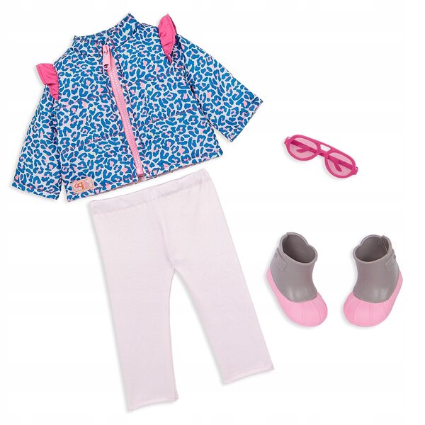 Our Generation Set Abbigliamento con Giacca a Fantasia Panterata per Bambole 46 cm