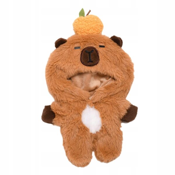 Pluszowe ubranka dla lalek 20cm na prezent urodzinowy dla dzieci Cartoon Capibara