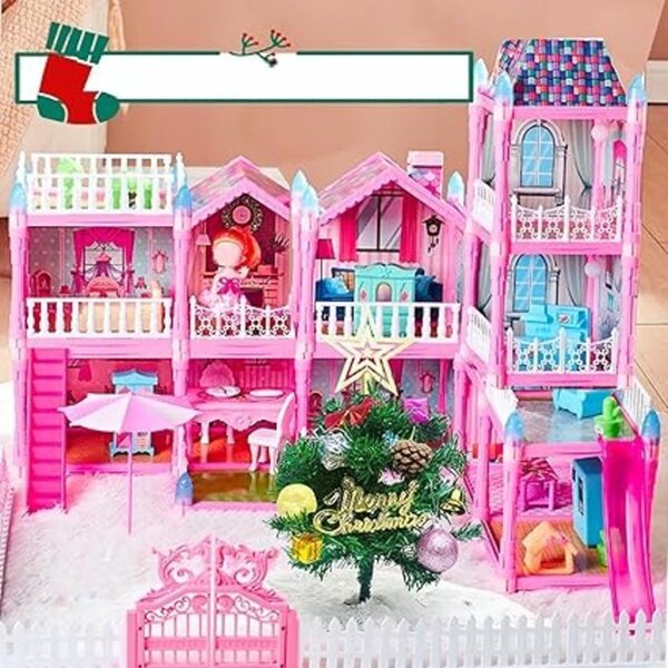 Set vestiti natalizi per bambole 30 cm con accessori decorativi per casette