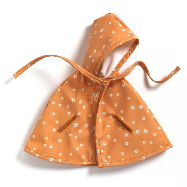 DJeco Impermeabile per bambole Pomea, 30-34 cm, con cappuccio