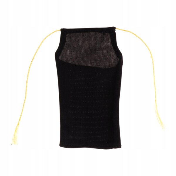 Schwarzes Kleid aus Stoff für 1/6 Puppen – weibliche Miniatur 12'', weich und widerstandsfähig