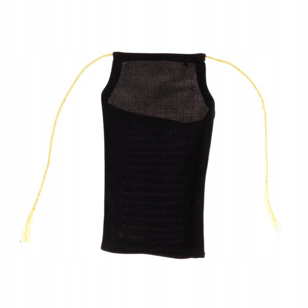 Schwarzes Kleid aus Stoff für 1/6 Puppen – weibliche Miniatur 12'', weich und widerstandsfähig