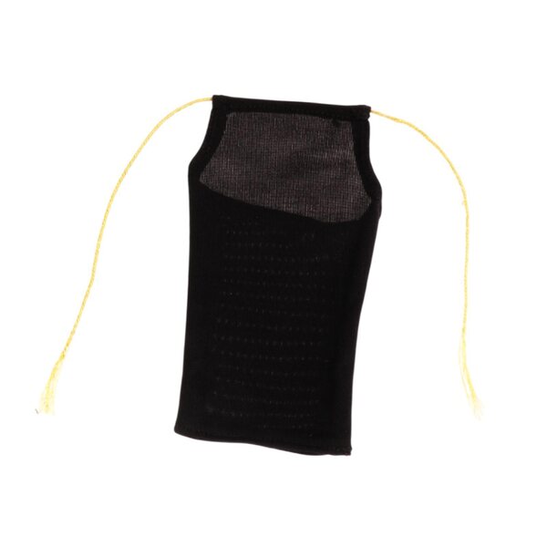 Schwarzes Kleid aus Stoff für 1/6 Puppen – weibliche Miniatur 12'', weich und widerstandsfähig