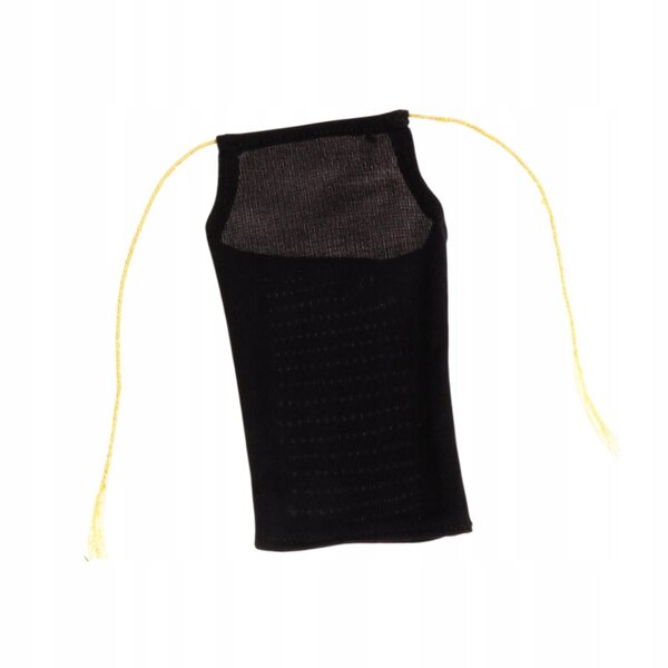 Schwarzes Kleid aus Stoff für 1/6 Puppen – weibliche Miniatur 12'', weich und widerstandsfähig