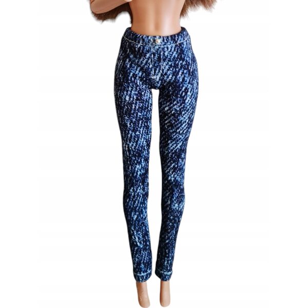 Klassische Puppenhose im Jeansimitat - modische Puppenkleidung
