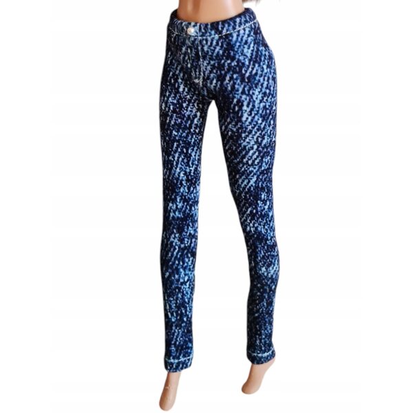 Klassische Puppenhose im Jeansimitat - modische Puppenkleidung