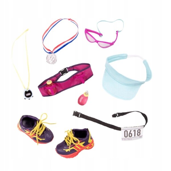 Our Generation Deluxe: set accessori corsa per bambole 46 cm, gioco educativo