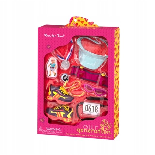 Our Generation Deluxe: set accessori corsa per bambole 46 cm, gioco educativo