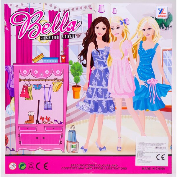 Puppenkleidung mit Kleidung, Schuhen und Taschen – Komplettes Spielset